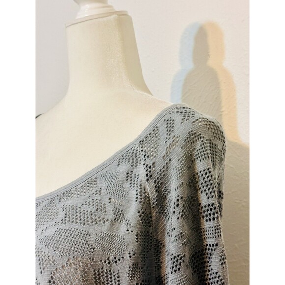 Soft Surroundings Women Size M Blue Mist Eyelet Tasseled Tunic Top Boho - Picture 3 of 12